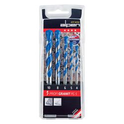 ALPEN Granite Drill Bit Set 5piece 4 5 6 8 10mm
